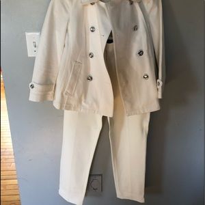 White House black market off white suit